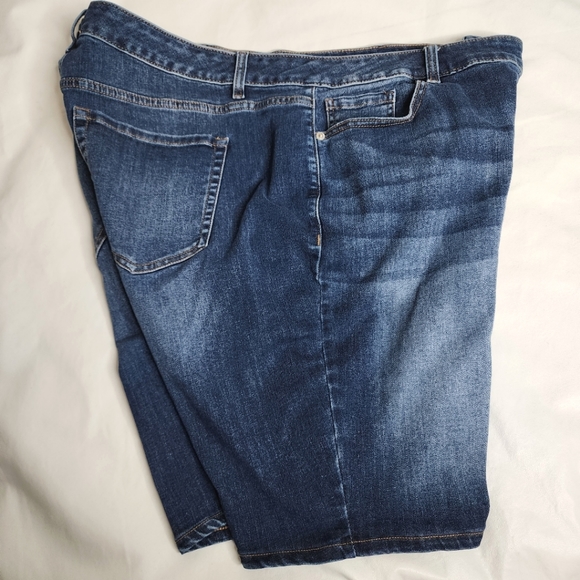 Venezia Lane Bryant Jean Shorts Blue Denim High Rise Plus Size 20 - Picture 2 of 11